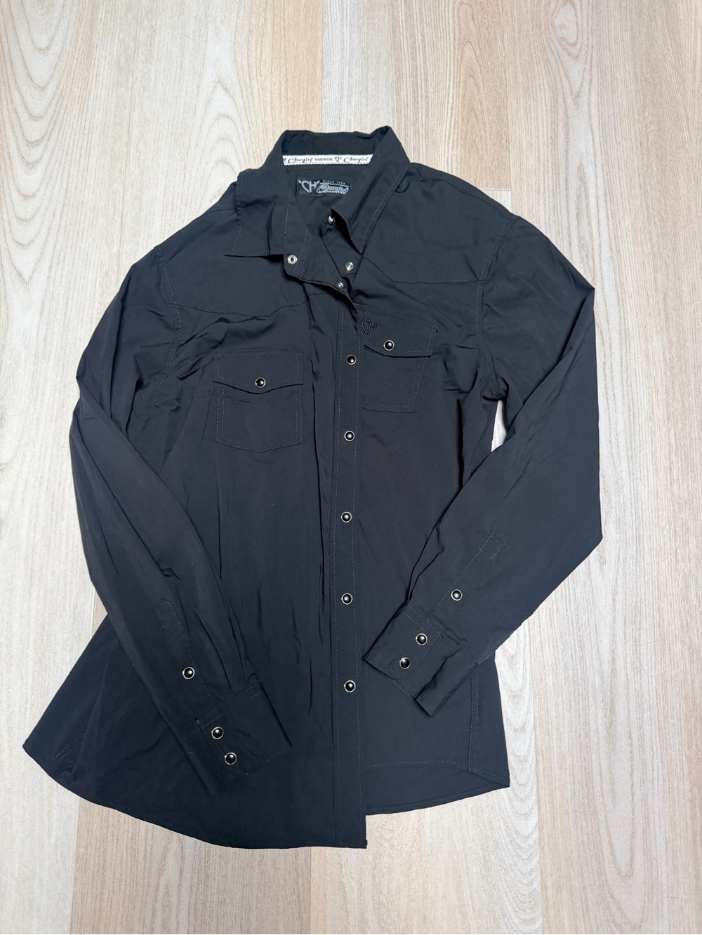 Pearl snap Button-Front Casual Shirt Jacket